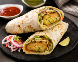Aloo Tikki Wrap