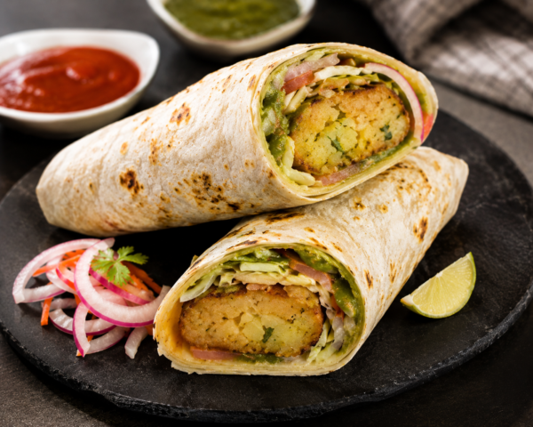 Aloo Tikki Wrap