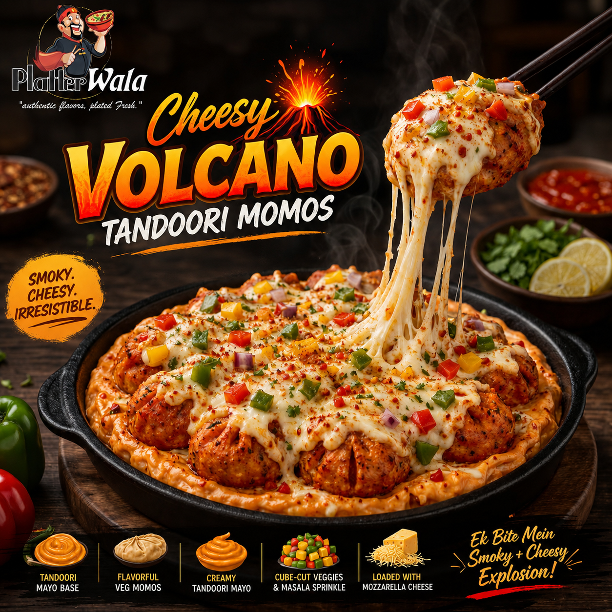 Cheesy Valcano (Half)