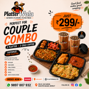 Couple Combo (2 Platters + 2 Cold Coffees)